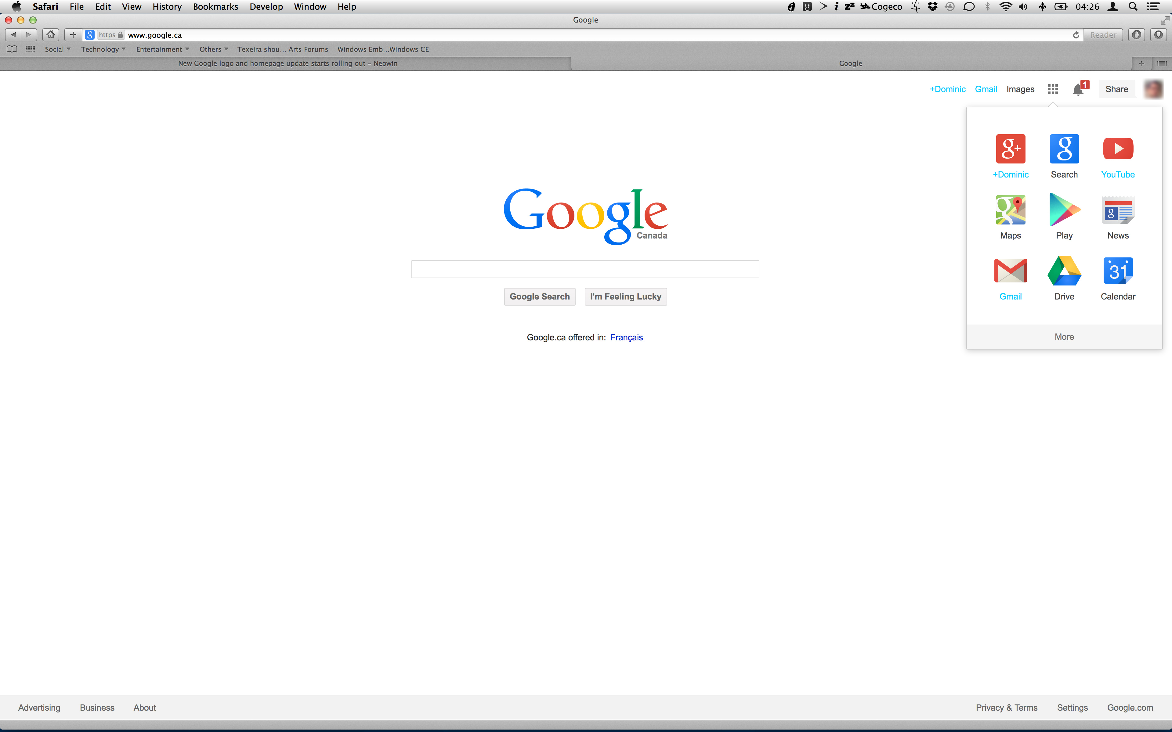 google search google homepage google